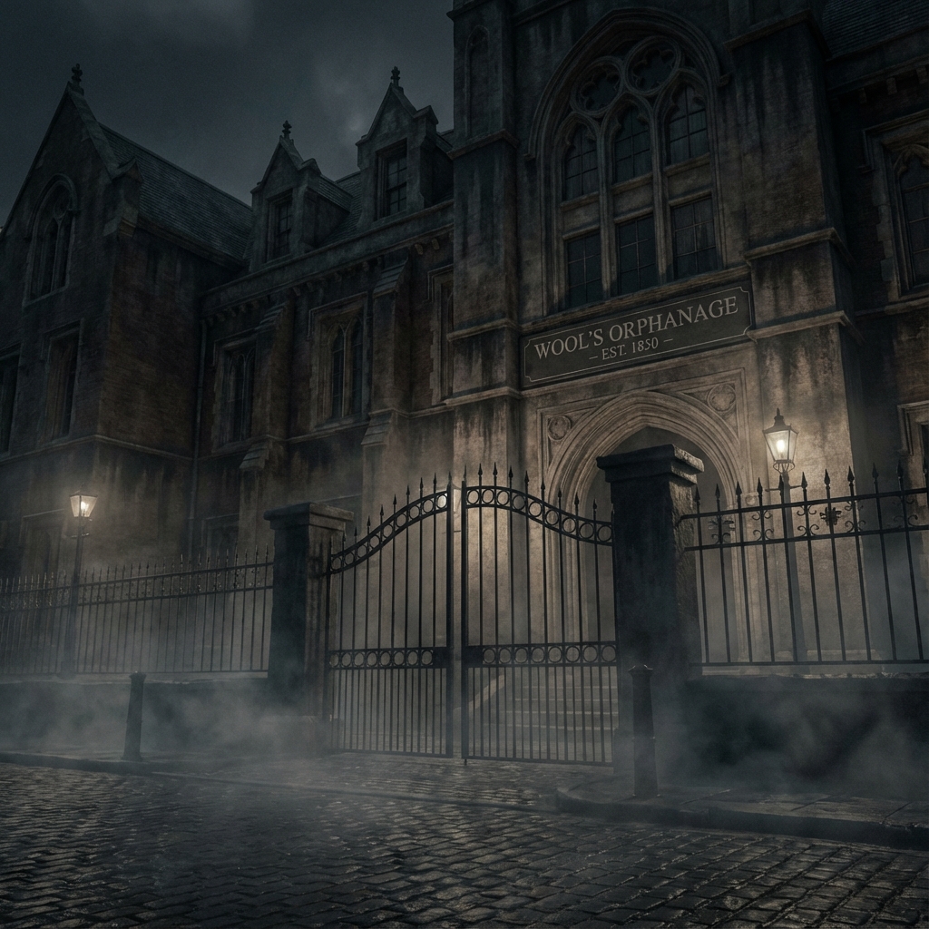 Wool's Orphanage - the grim London institution where young Tom Riddle spent his childhood before discovering he was a wizard